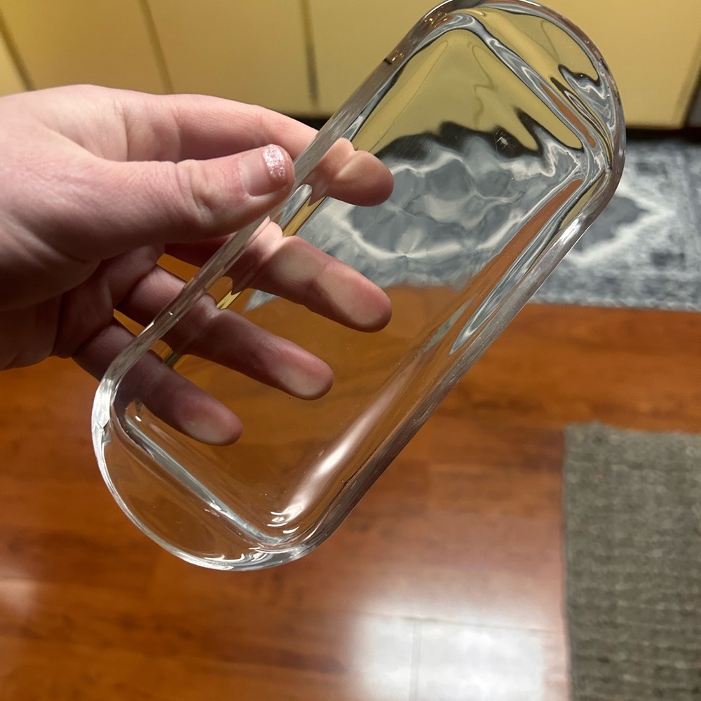 Elegant Clear Glass Butter Dish - Picture 9 of 11